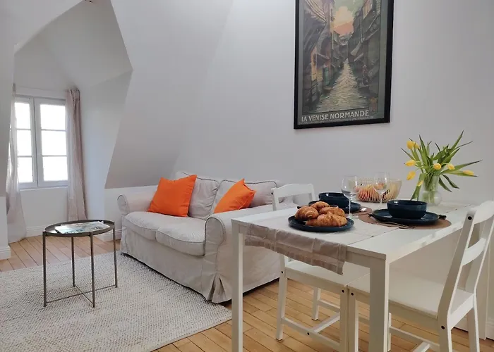 Appartement Renove Centre Pont-Audemer-Calme, Wi-Fi, Proche Honfleur Apartment