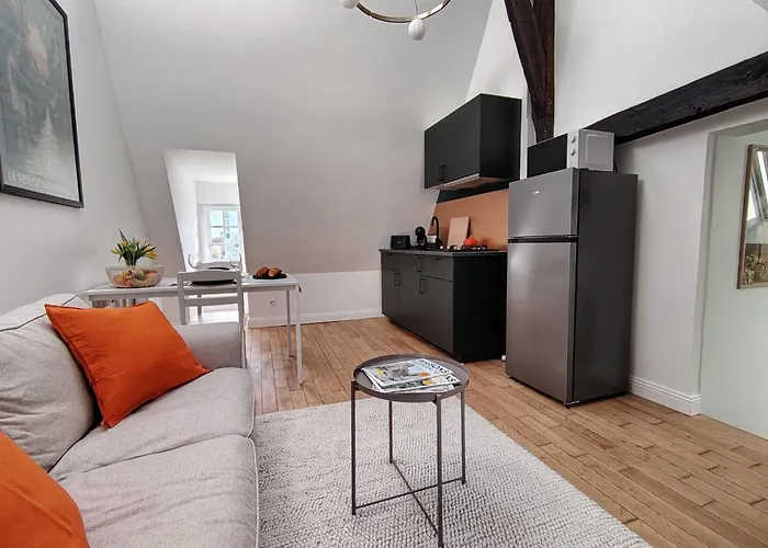 Appartement Renove Centre Pont-Audemer-Calme, Wi-Fi, Proche Honfleur Pont-Audemer