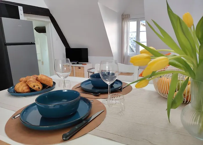 Appartement Renove Centre Pont-Audemer-Calme, Wi-Fi, Proche Honfleur